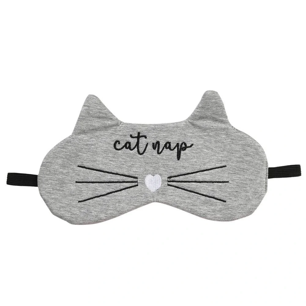 Cat Nap Gray Sleeping Eye Mask